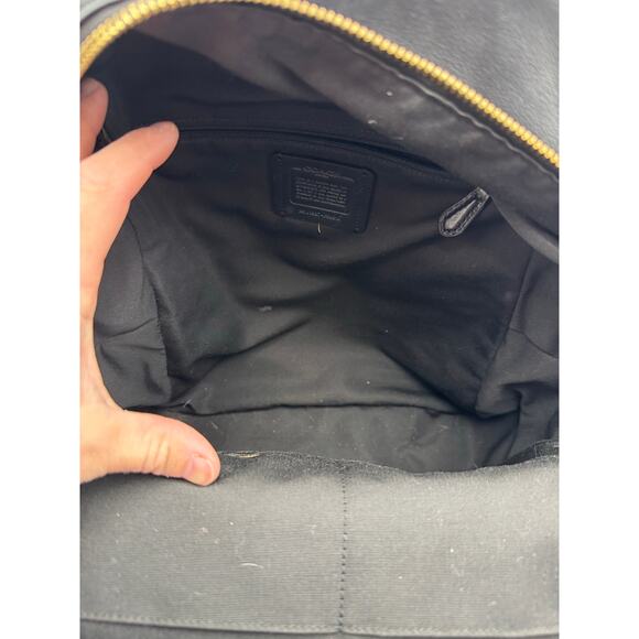 Coach Monogram Canvas Pebble Leather Signature West Backpack Multicolor - Picture 9 of 12